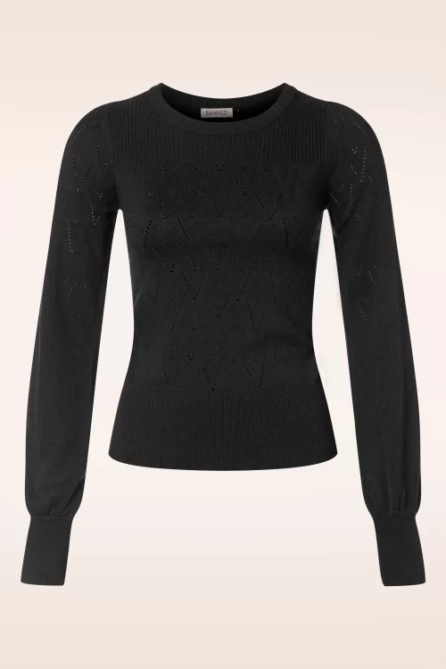 Banned Retro Ruth jumper in zwart