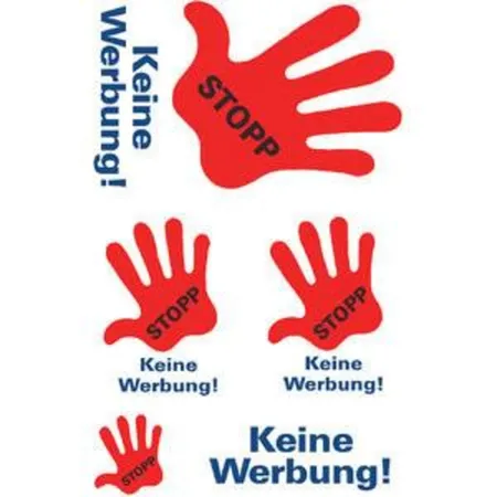 Avery Zweckform 3741, Keine Werbung Etiketten, Schriftzug 