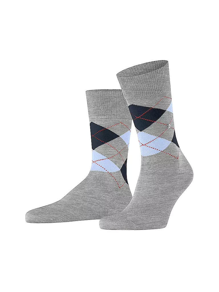 BURLINGTON Herren Socken MANCHESTER 40-46 concrete melange hellgrau