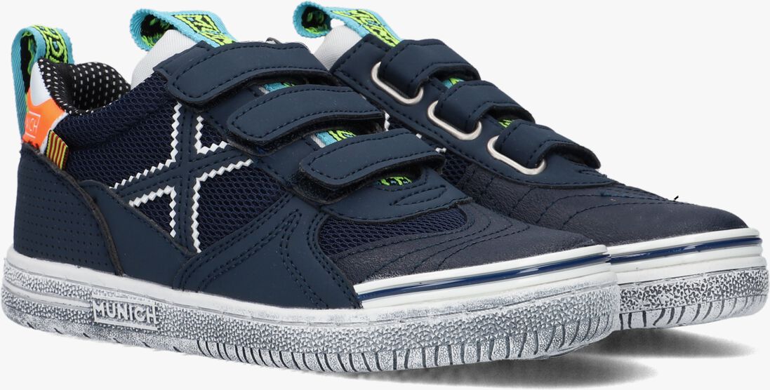 MUNICH blauwe munich lage sneakers g3 velcro