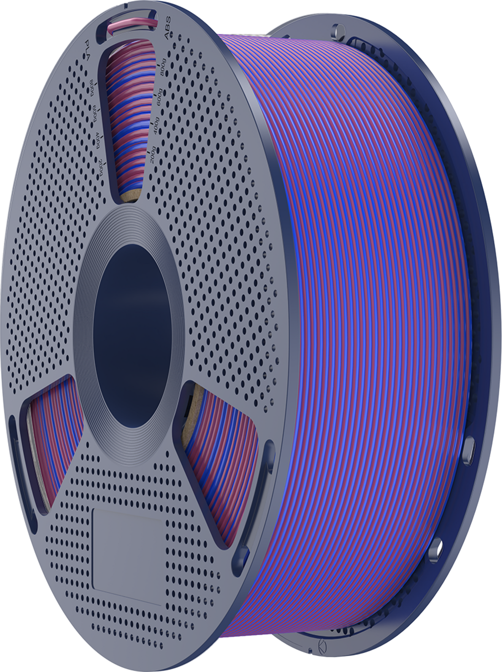 SUNLU  Silk PLA+ Dual Color Red Blue, 1,75 mm / 1000 g    Zweifärbiges PLA Material mit glänzendem Finish