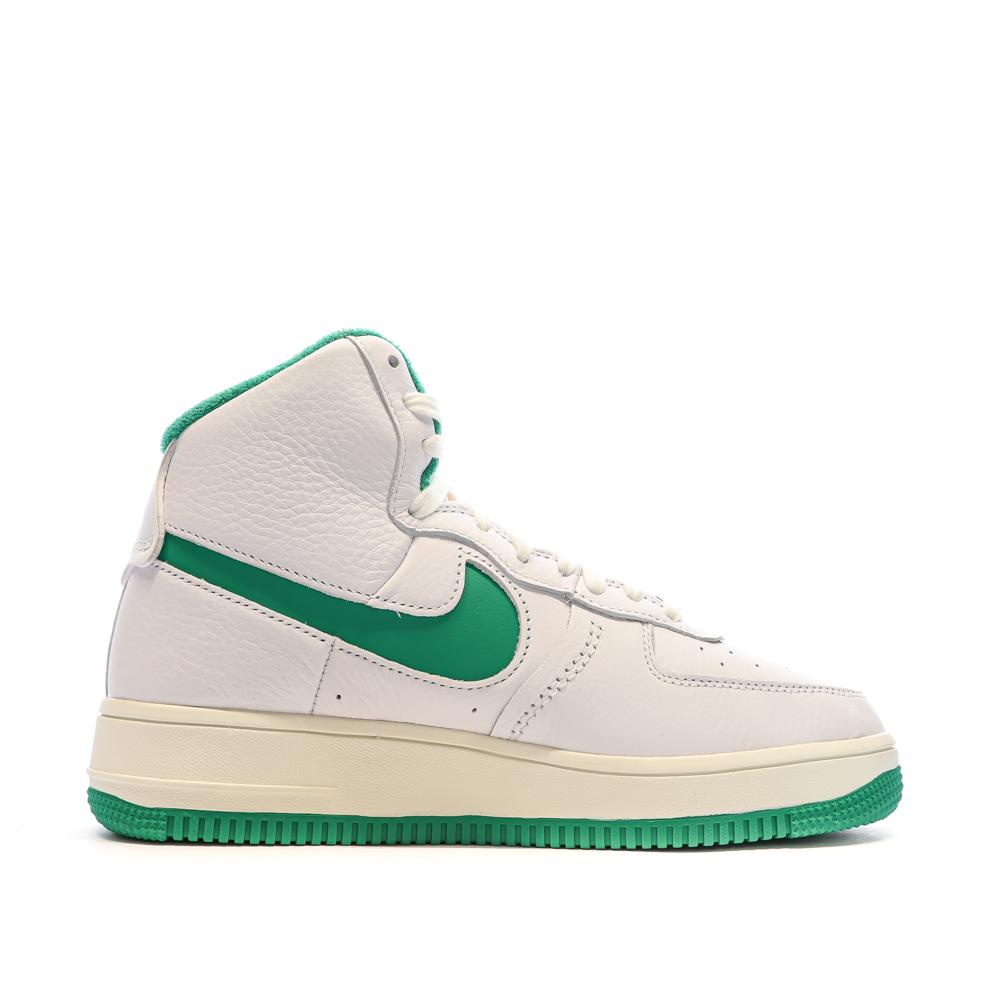 Nike Basket Blanc/Vert Femme Nike Air Force 1 Sculpt