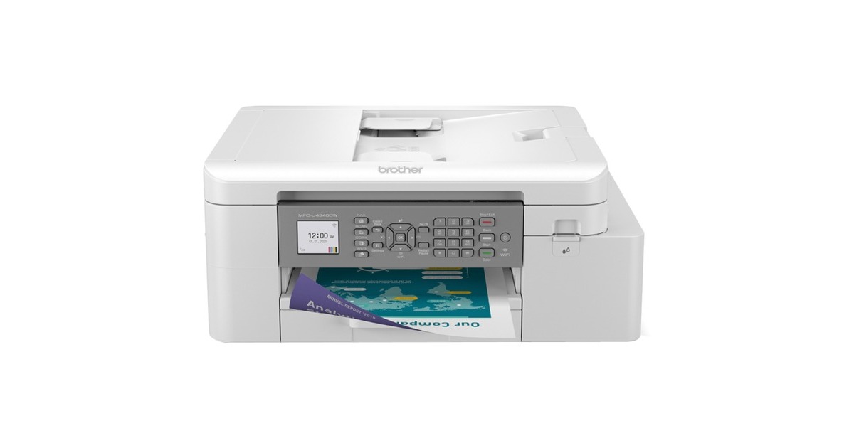 BrotherMFC-J4340DW all-in-one inkjetprinter met faxfunctie  (Grijs, Scannen, Kopiëren, Faxen, Wi-Fi)