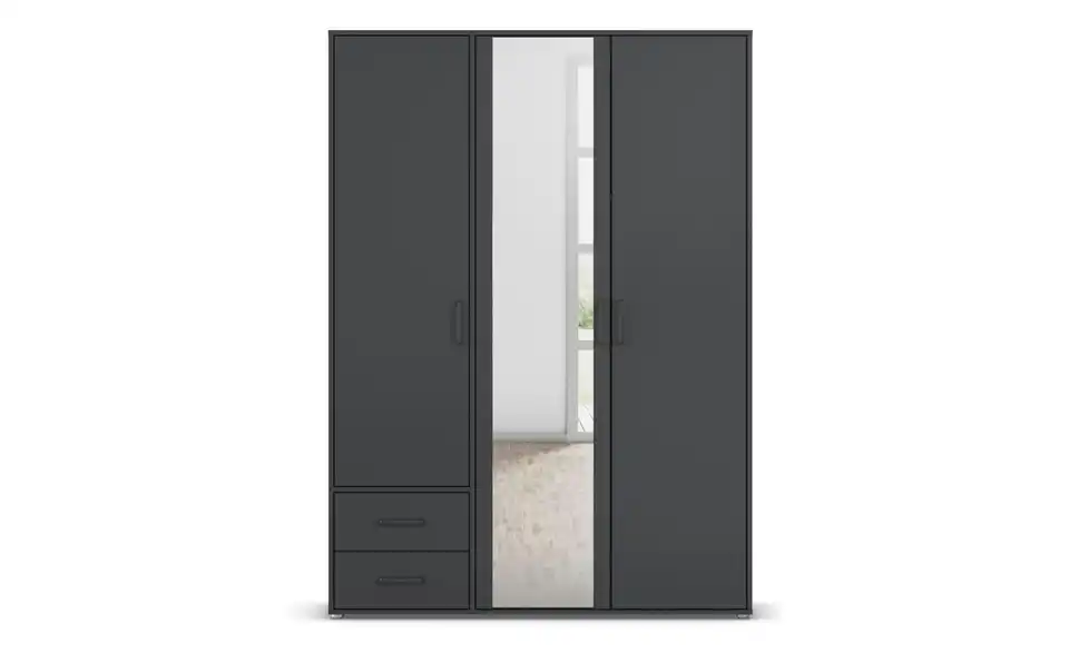 Drehtürenschrank ohne Absetzung 140 cm 3 Stück