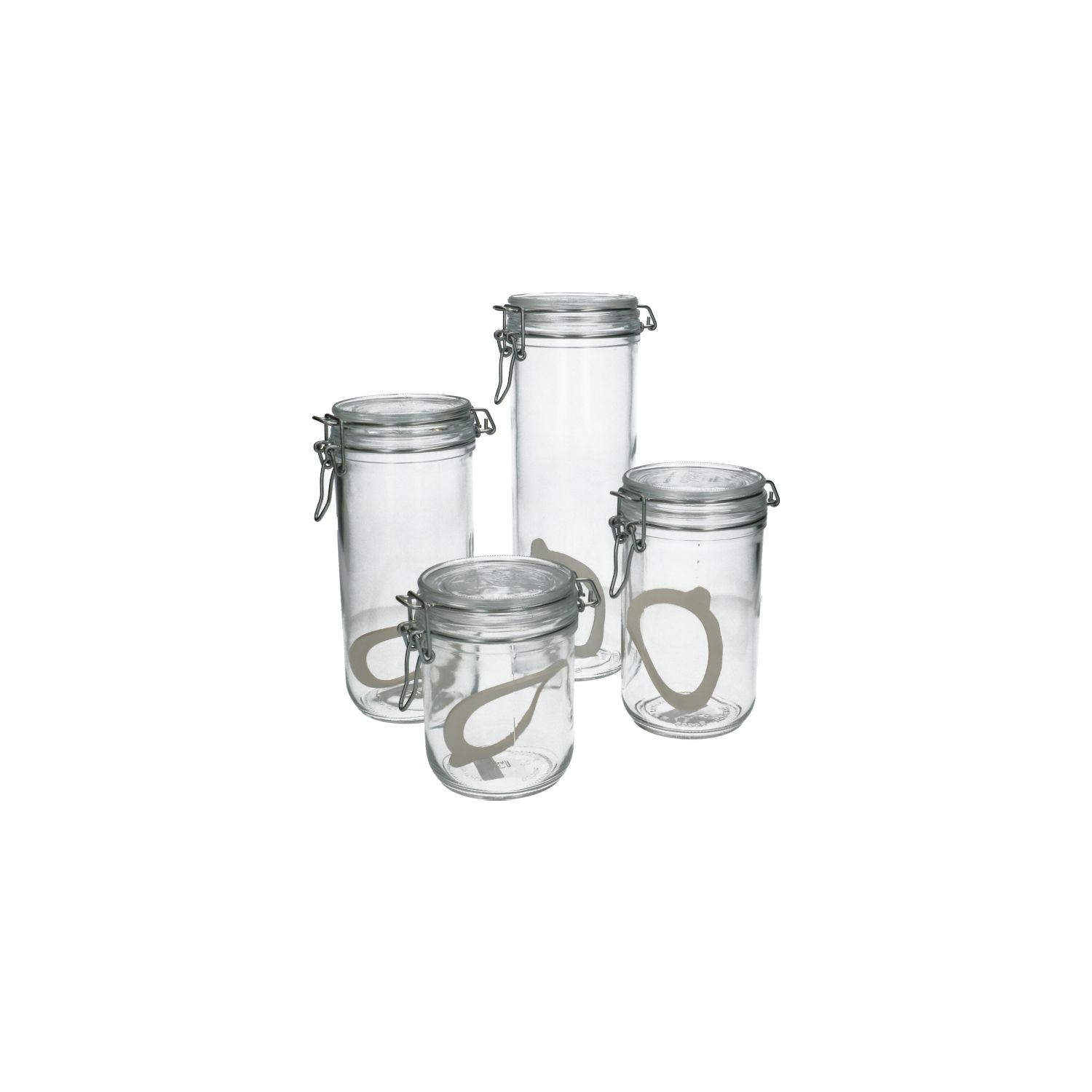 Beugelpot, glas, 1 l