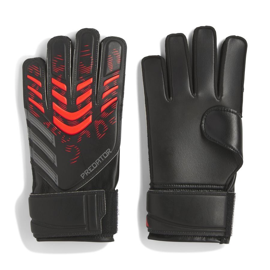 adidas Gants de Gardien Predator Training Stealth Victory - Noir/Lucid Red Enfant