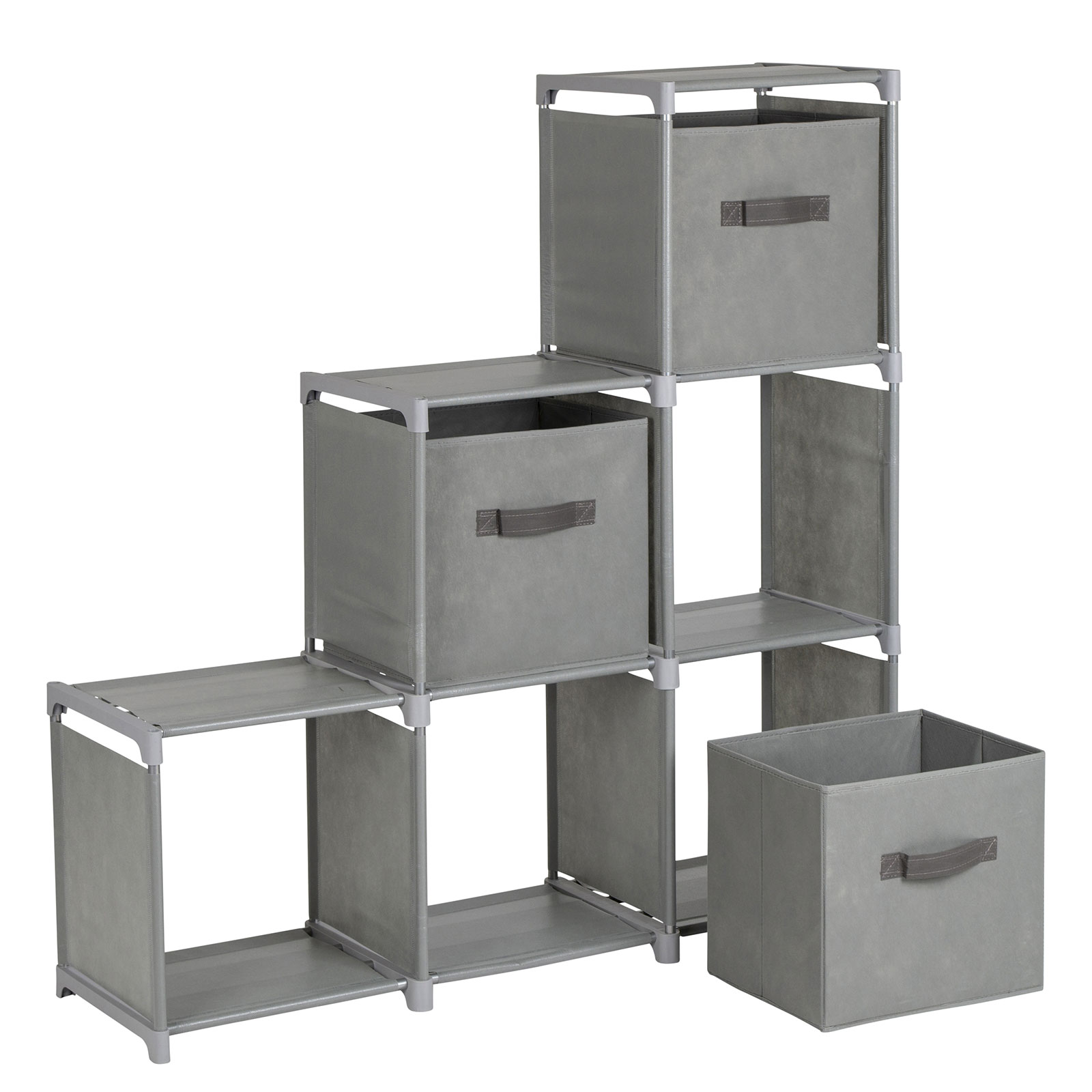 BO-CAMP Faltschrank XL Campingschrank Stoff Schrank Schubladen Garderobe Faltbar