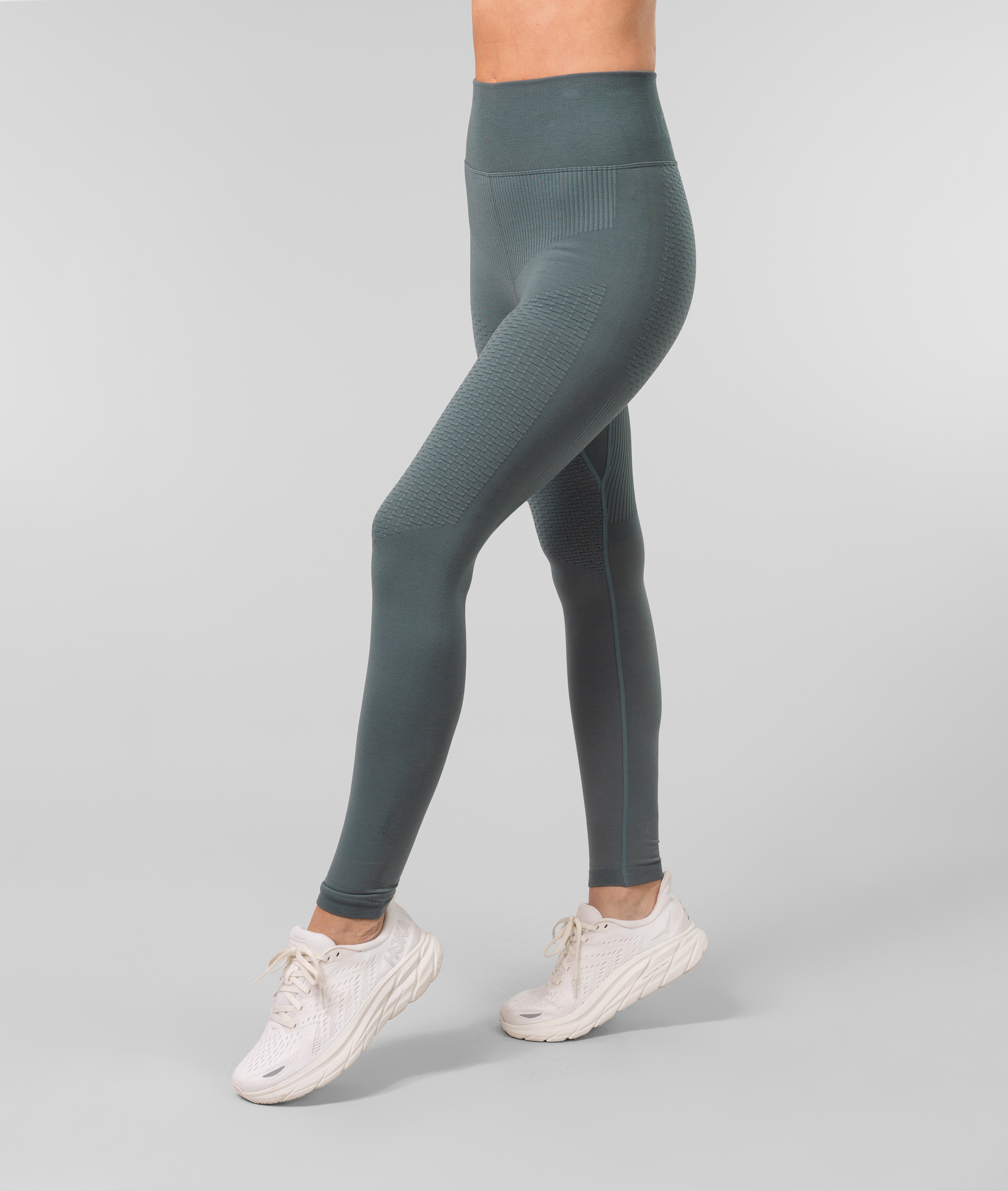 Vision Wool Seamless Running Tights Dame Green/Blue