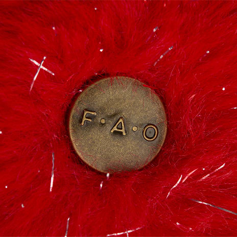 Fao Schwarz Pommes frites bamse m. lyd og lys