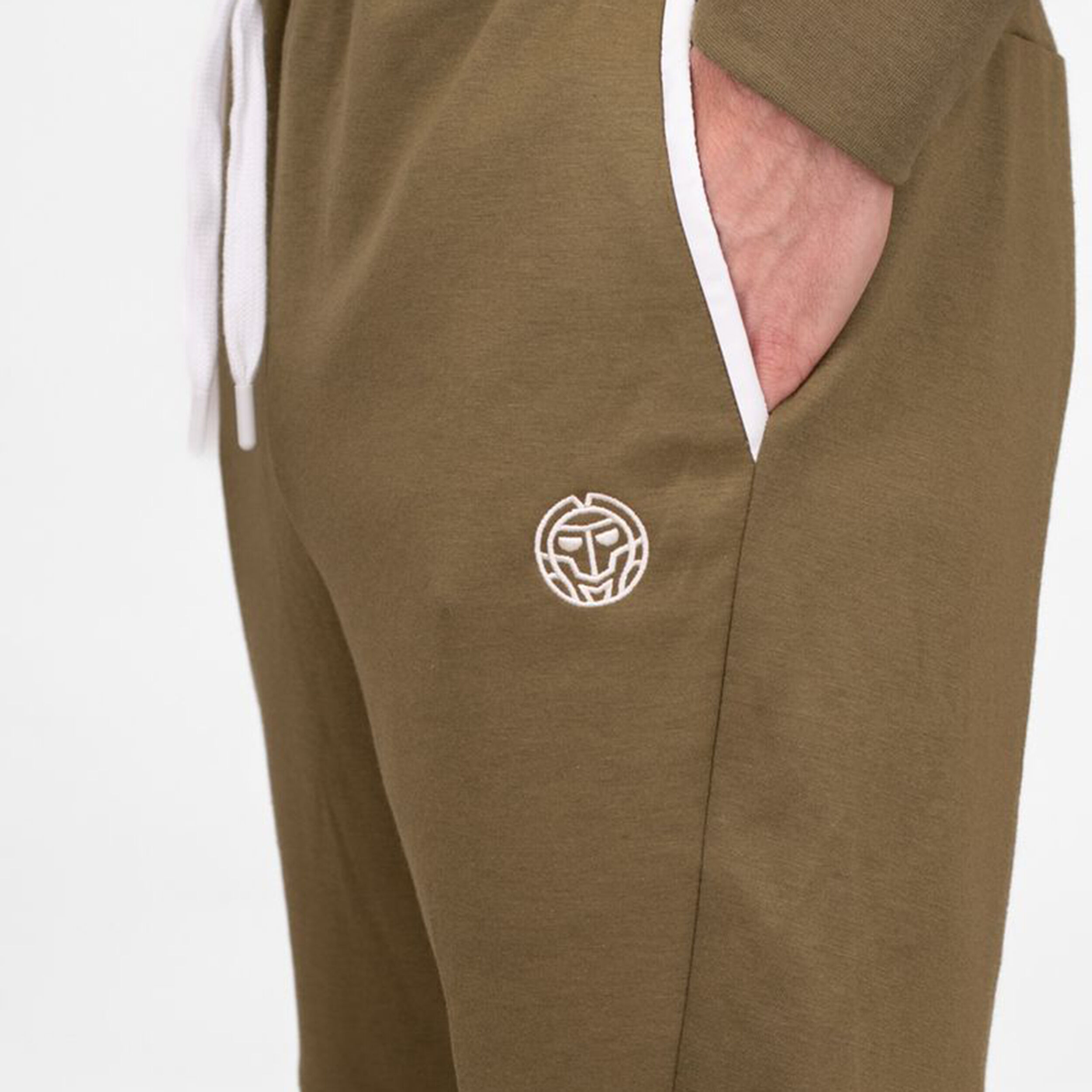 BIDI BADU Chill Tight Leg Pantalon Survêtement Hommes - Vert Olive