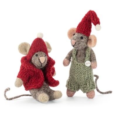 Mäusepuppen Filz 2er-Set