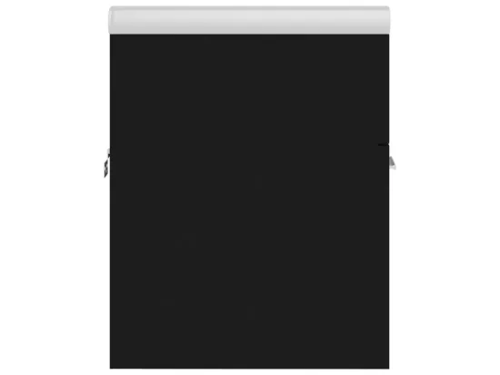 Armoire d'évier avec lavabo intégré Noir Aggloméré