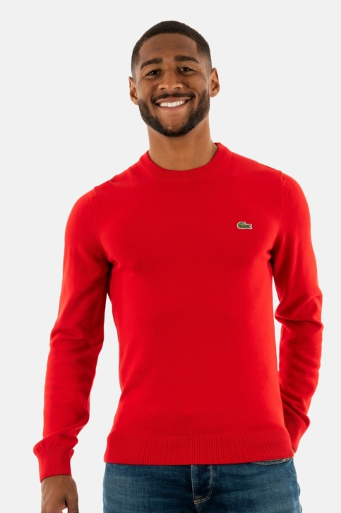 Pull leger lacoste ah1985 240 rouge