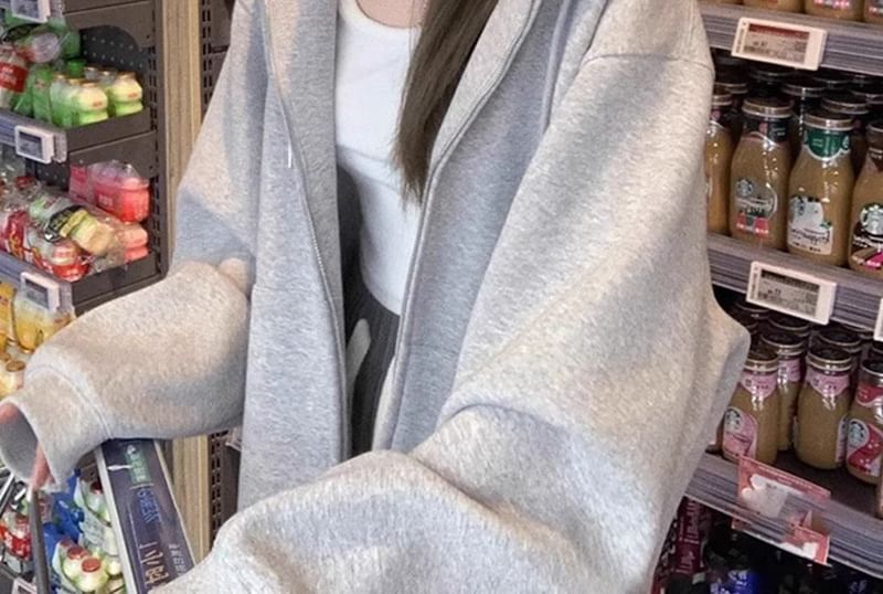 Dreamkura - Effen hoodie met rits