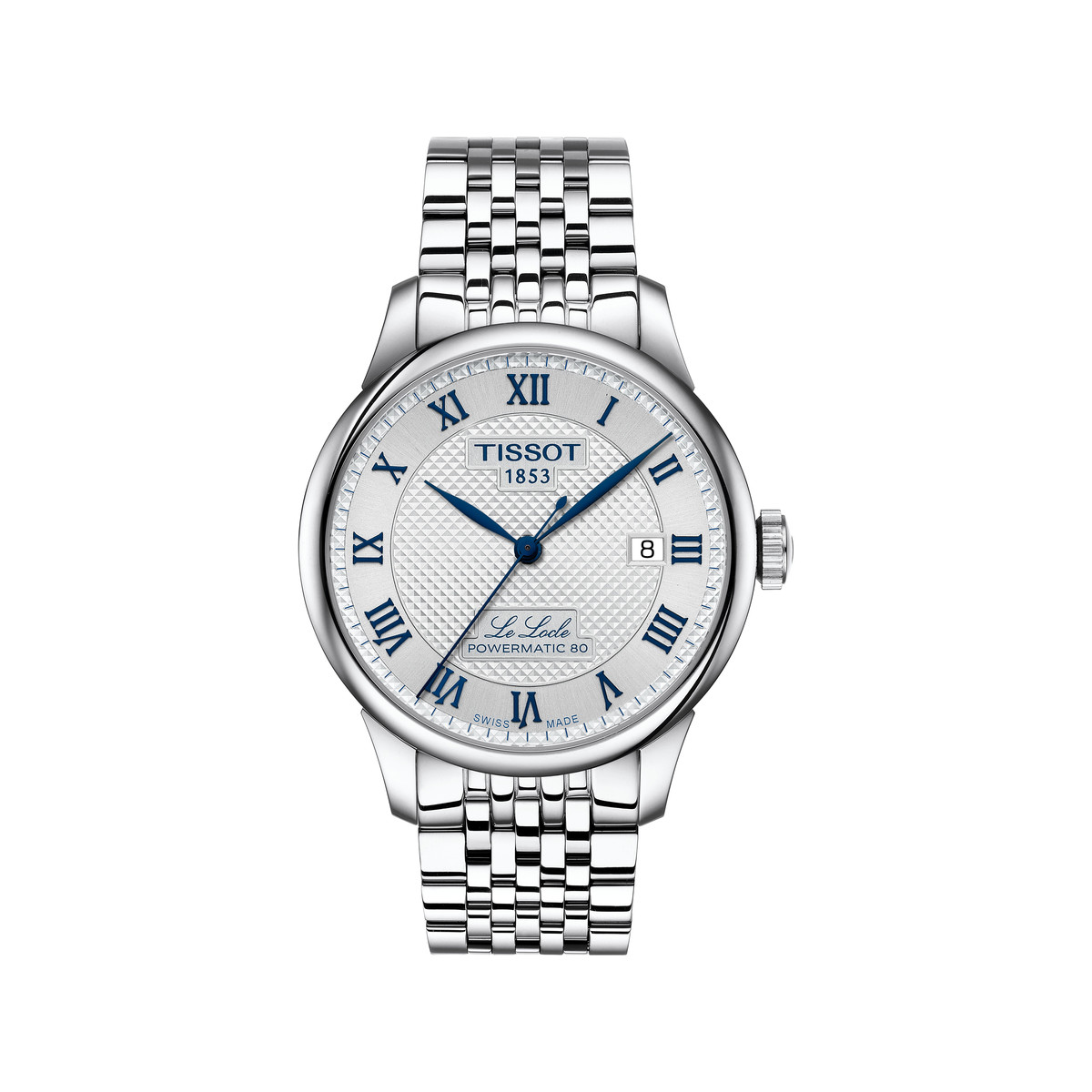 Montre TISSOT T-classic homme automatique, bracelet acier inoxydable gris