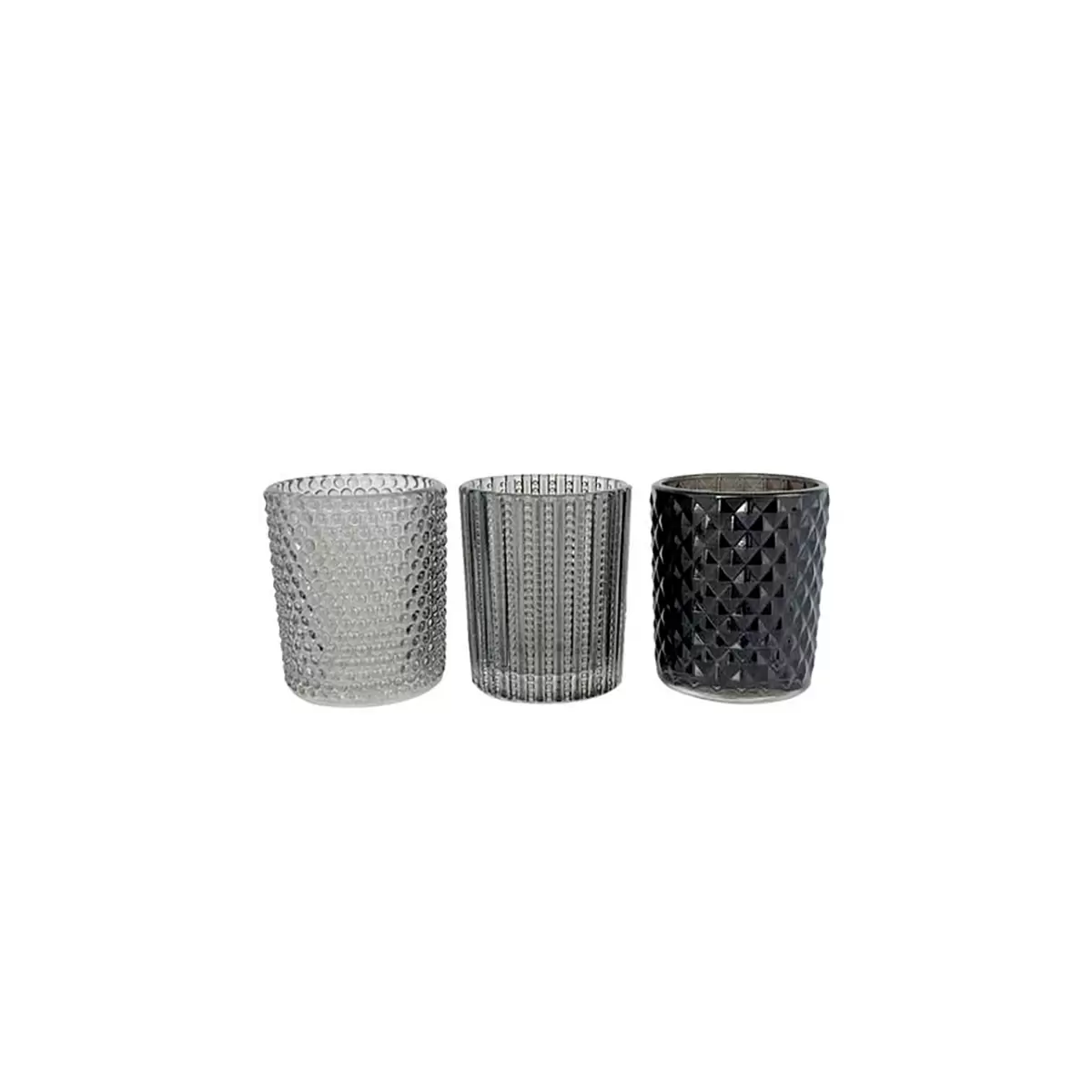 Teelichtglas Luca Bessoni Grau