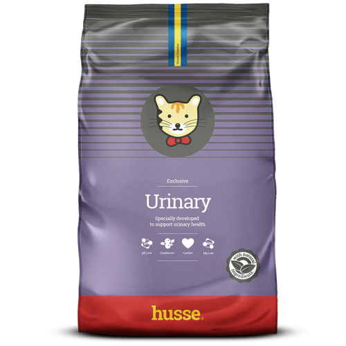 Ração para gatos Husse com sabor de frango para urina