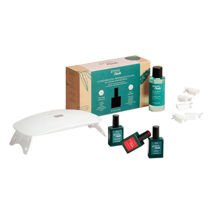 Manucurist Coffret routine semi-permanent Green Flash - 15 ml | Poppy Red