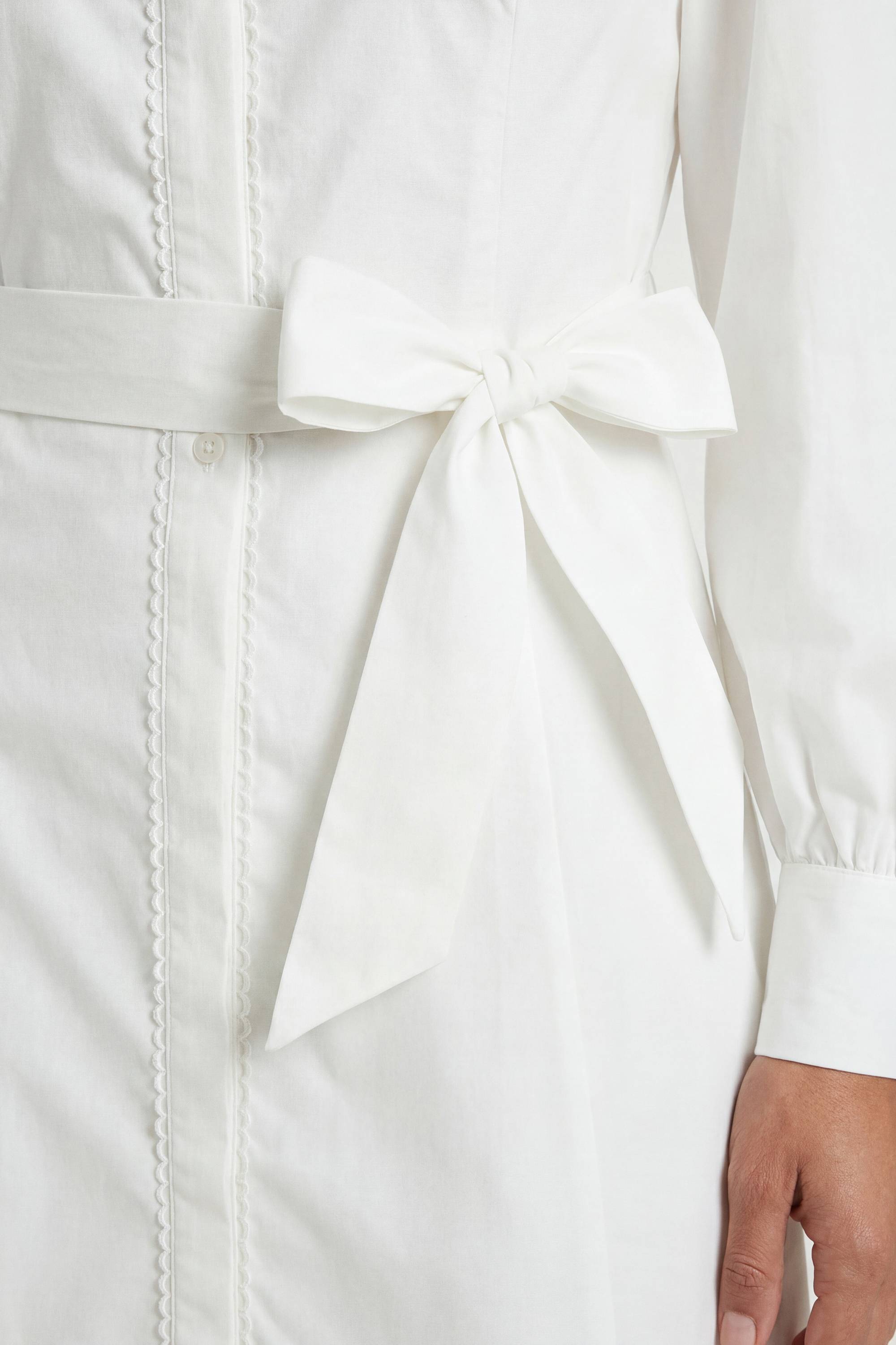 Wallis Robe Chemise En Coton Avec Détails En Dentelle