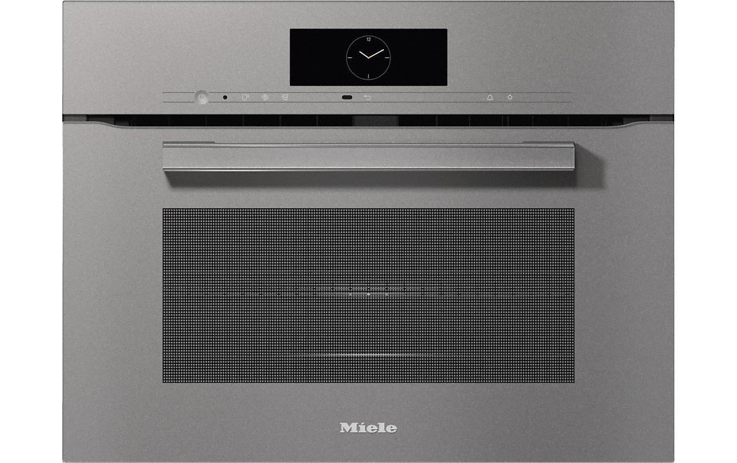 Einbaubackofen mit Mikrowelle H 7840-60 BM Graphit<br>Einbaubackofen mit Mikrowelle und Speisenthermometer