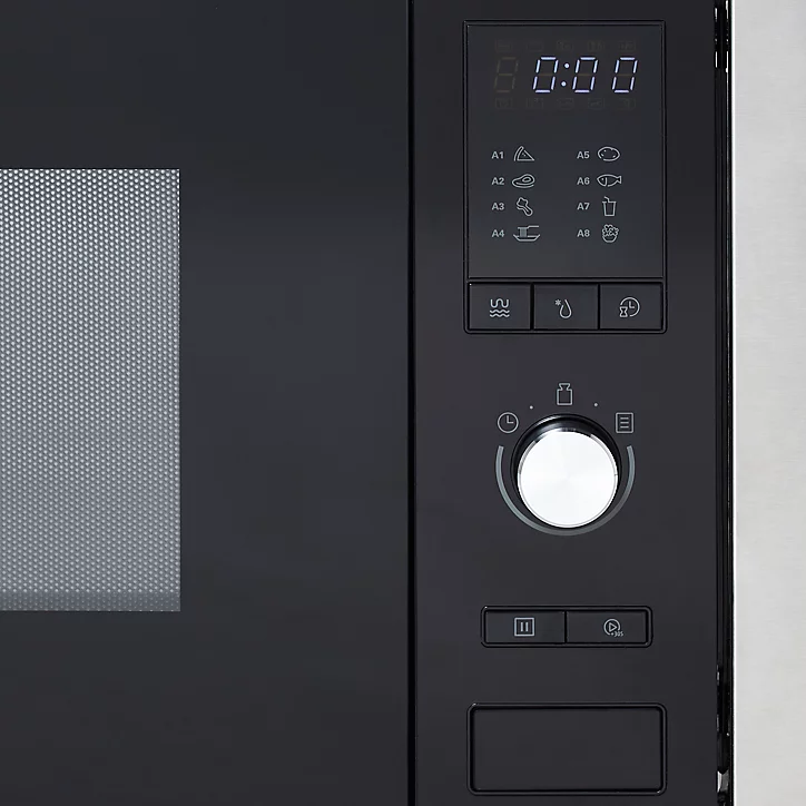 Micro-ondes encastrable grill Cooke & Lewis CLBIMW25LEU 25L argent