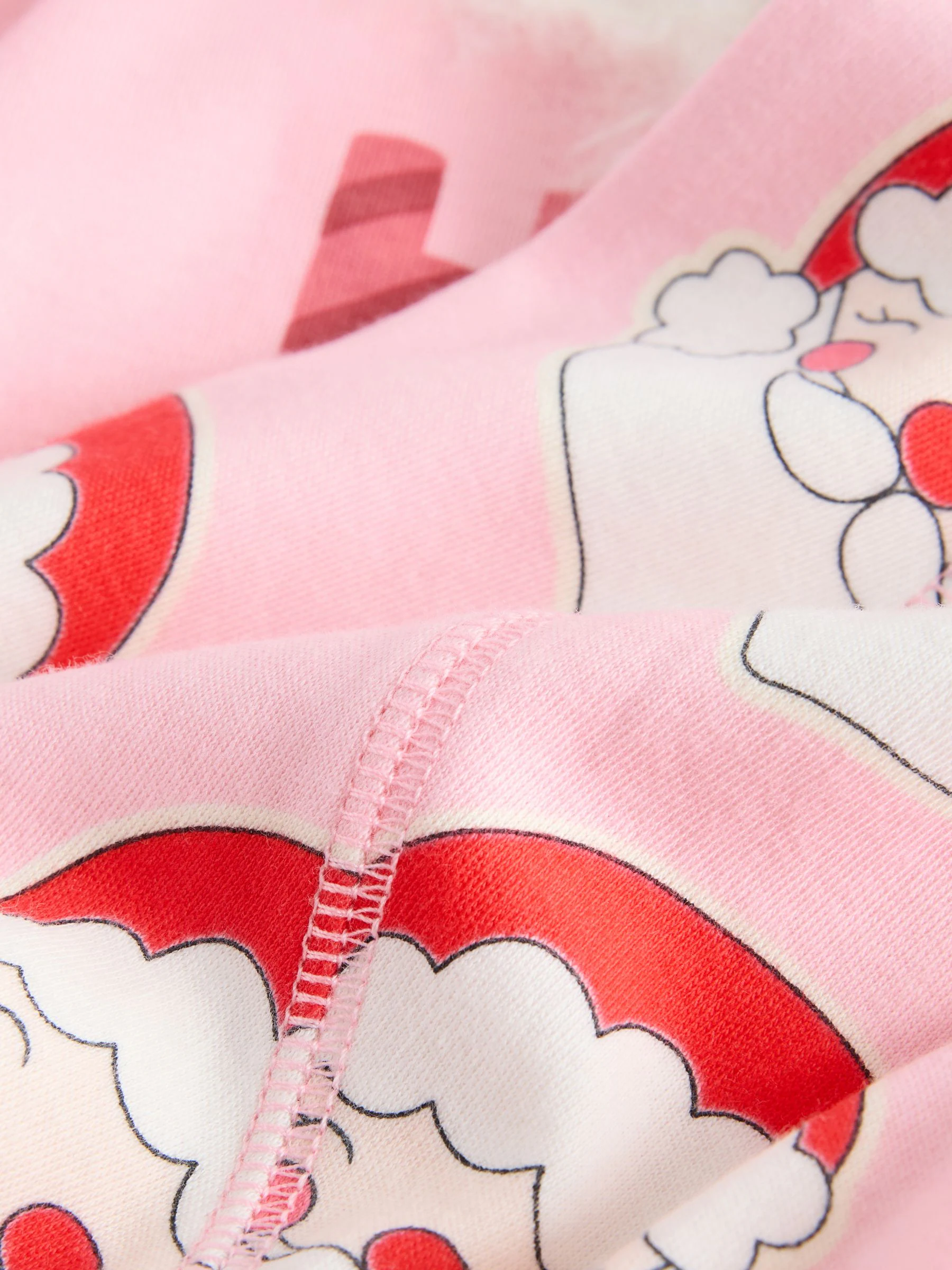Roze kerstman - Kerstpyjama (9 mnd-16 jr)