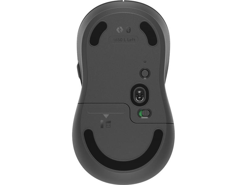 Logitech Maus Signature M650 L left Graphite Präzise Wireless-Maus mit «Logitech SilentTouch»-Technologie