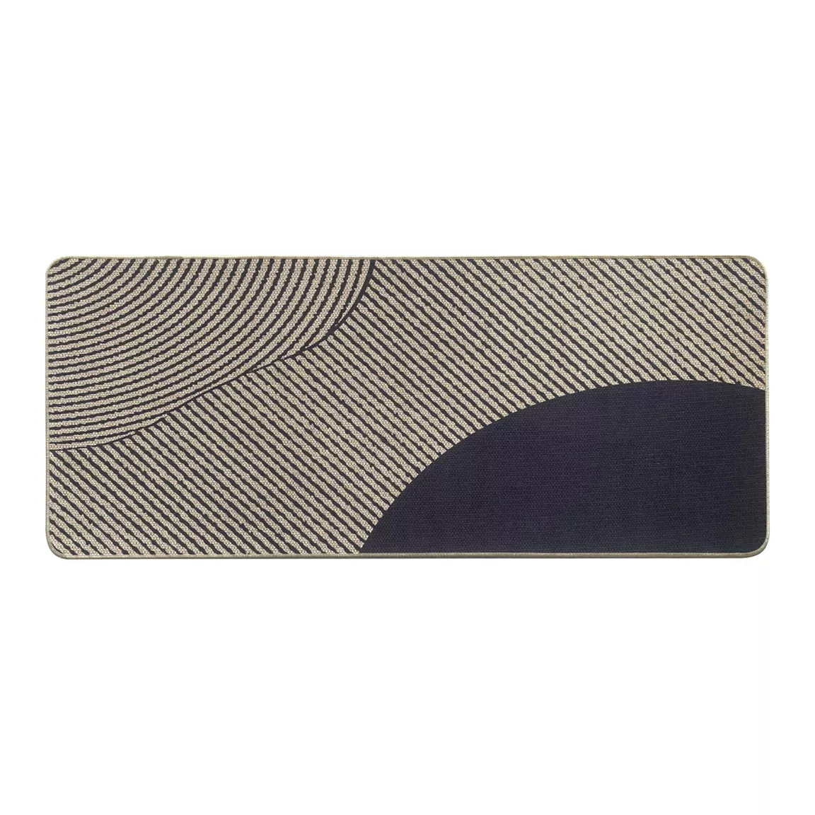 Tapis antidérapant velours (50 x 120 cm) Dune Beige