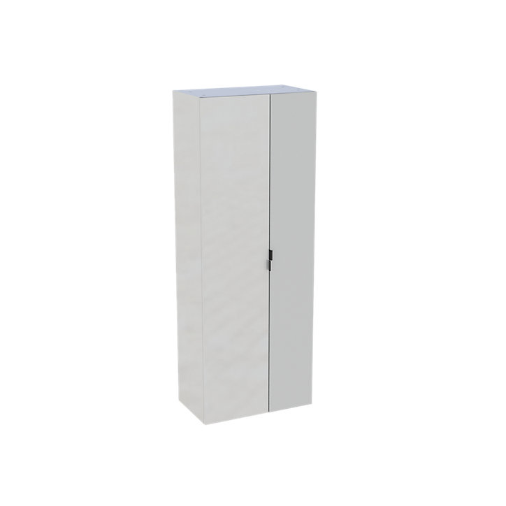 Colonne de salle de bains avec miroir à suspendre Pamili blanc mat 60 cm