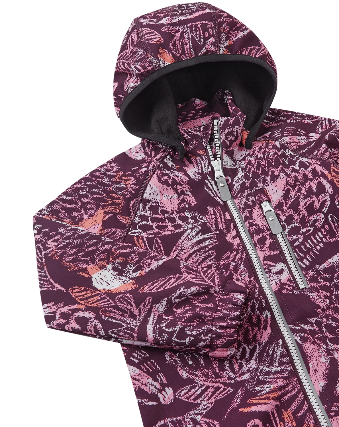 Softshelljacke VANTTI - PATTERN in deep purple