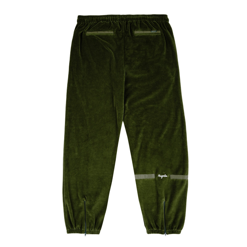 PANTALON DE SURVÊTEMENT EN VELOURS DIMANCHE - VERT FORREST
