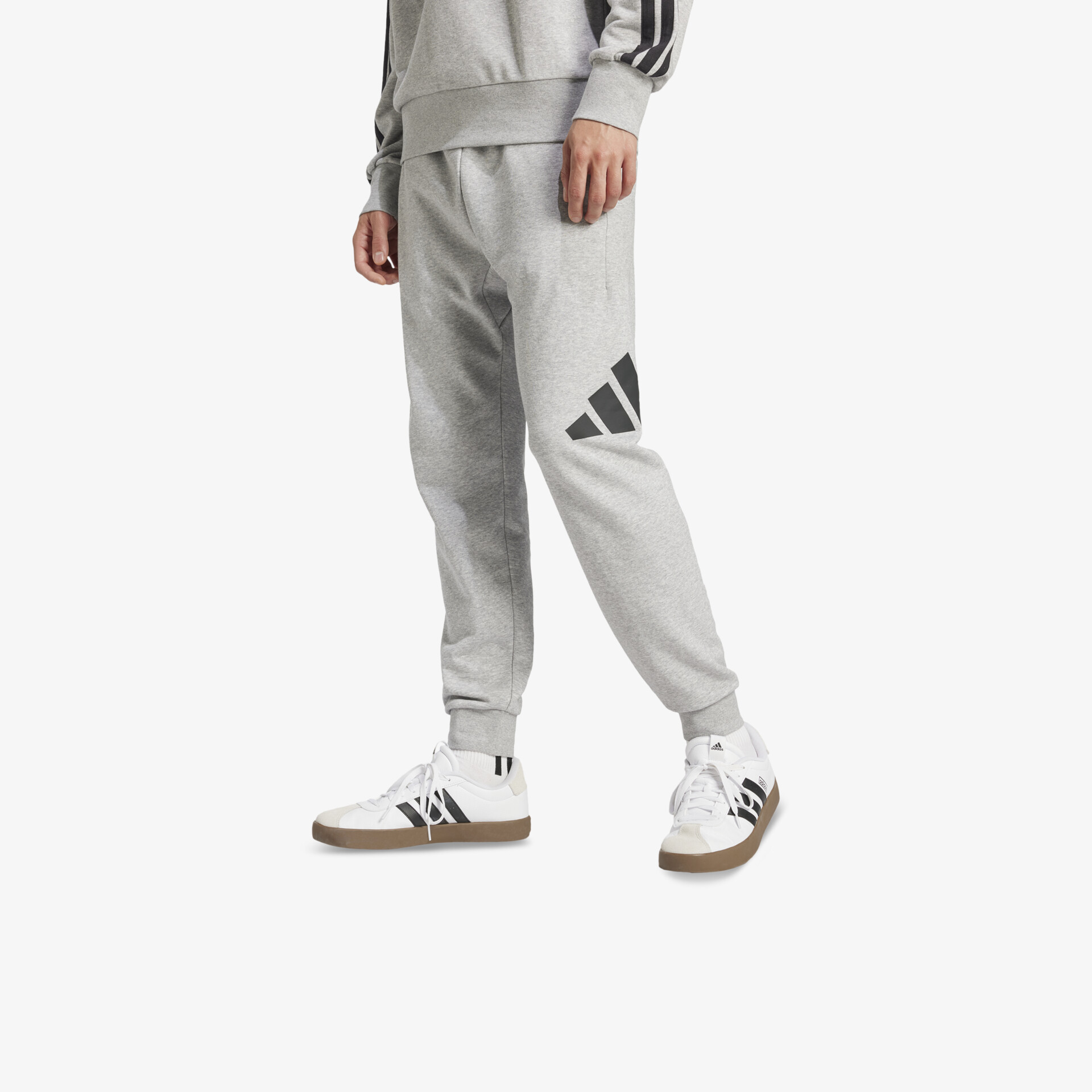adidas Essentials Big Logo French Terry Herren Hosen grau