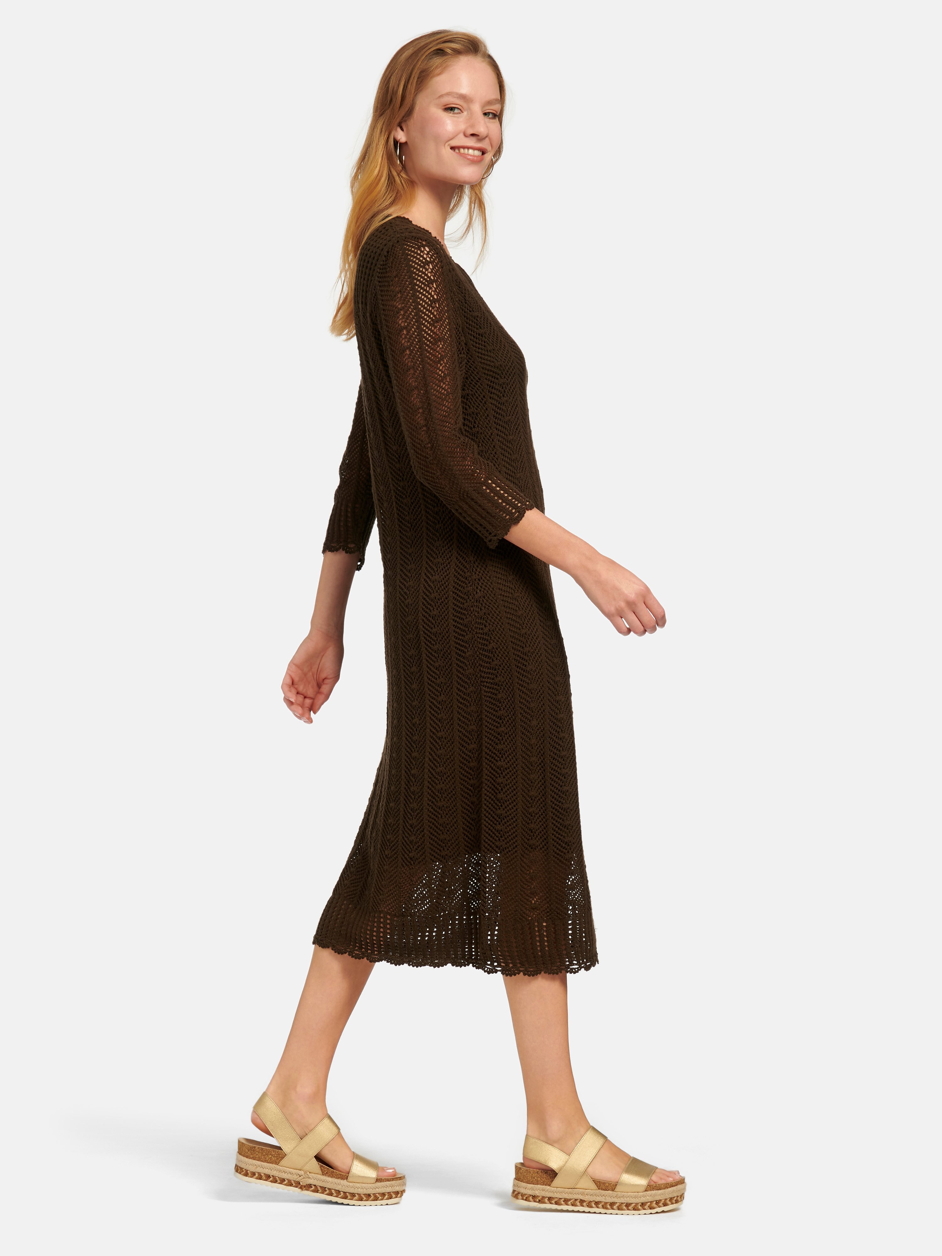 Strickkleid mit 3/4-Arm