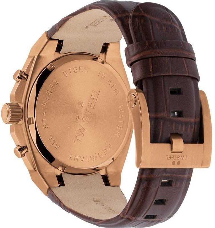 TW Steel - TWCE4106 - Chronograaf Horloge - Bruin - 44mm