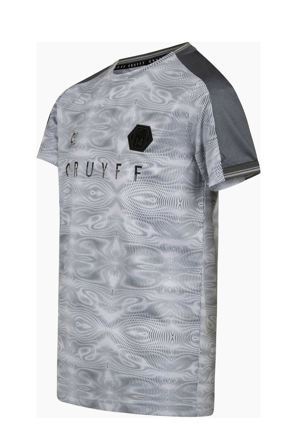 Cruyff sportshirt Brooke grijs