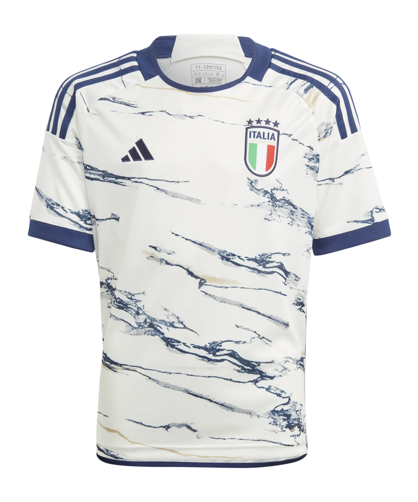 adidas Italien Trikot Away 2023 Kids Weiss