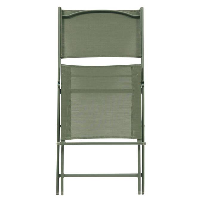 Lot de 4 chaises de jardin pliante MODULA Vert laurier