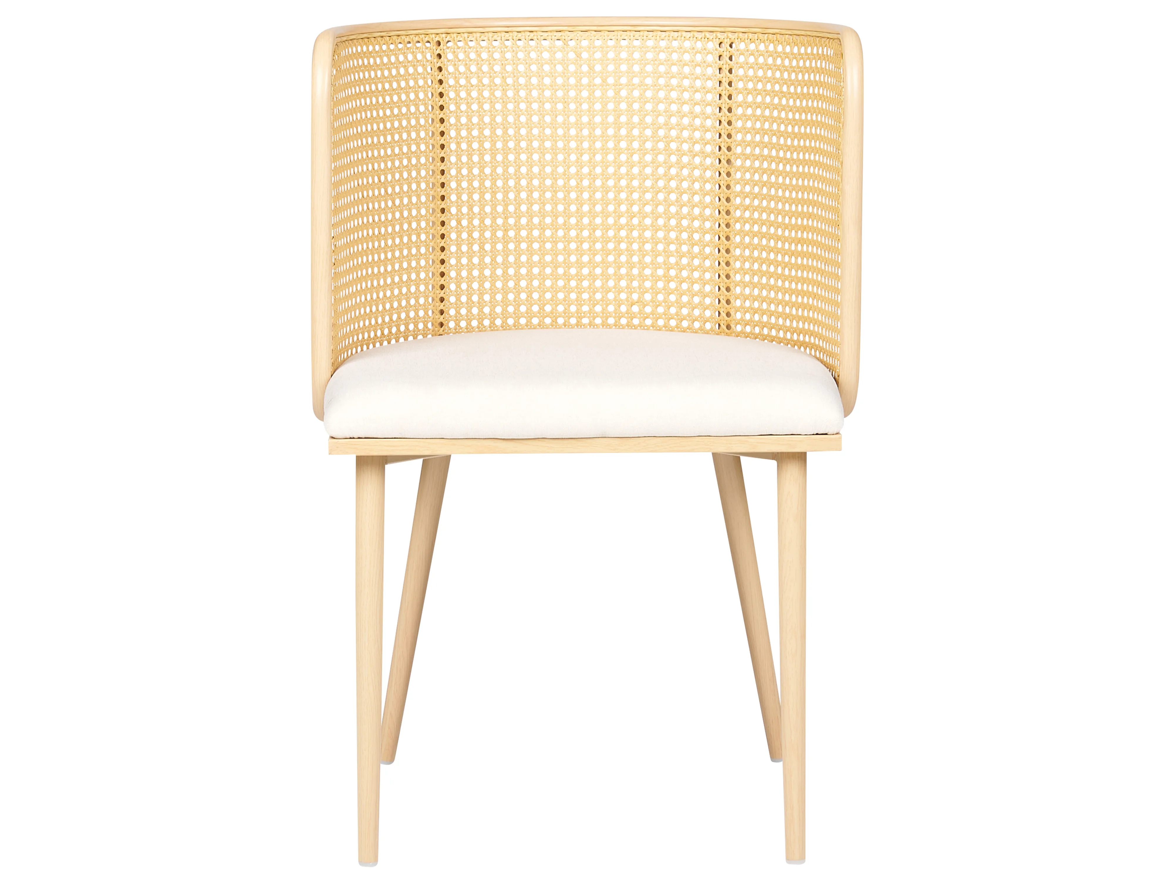 Set van 2 eetkamerstoelen KOBUK Metaal Lichtbruin