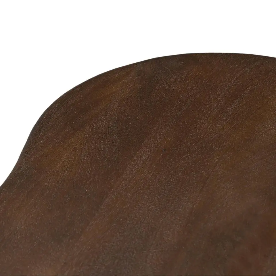 Salontafel Organisch 120cm - Donkerbruin Mangohout - Jessie