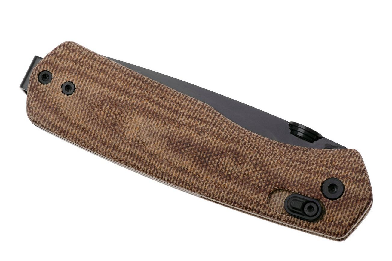 The James Brand The Carter, tan micarta, black zakmes KN108140-00