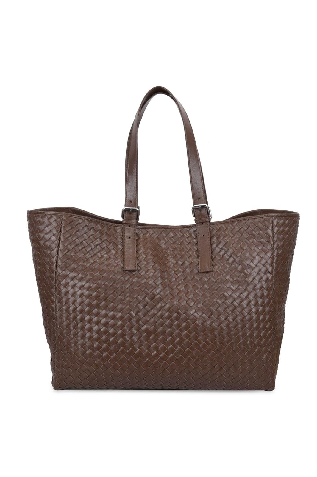 Núnoo Maxi Shopper Braided Mountain dark brown