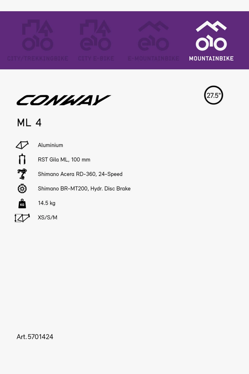 Conway ML 4 27.5 Damen Mountainbike 2023