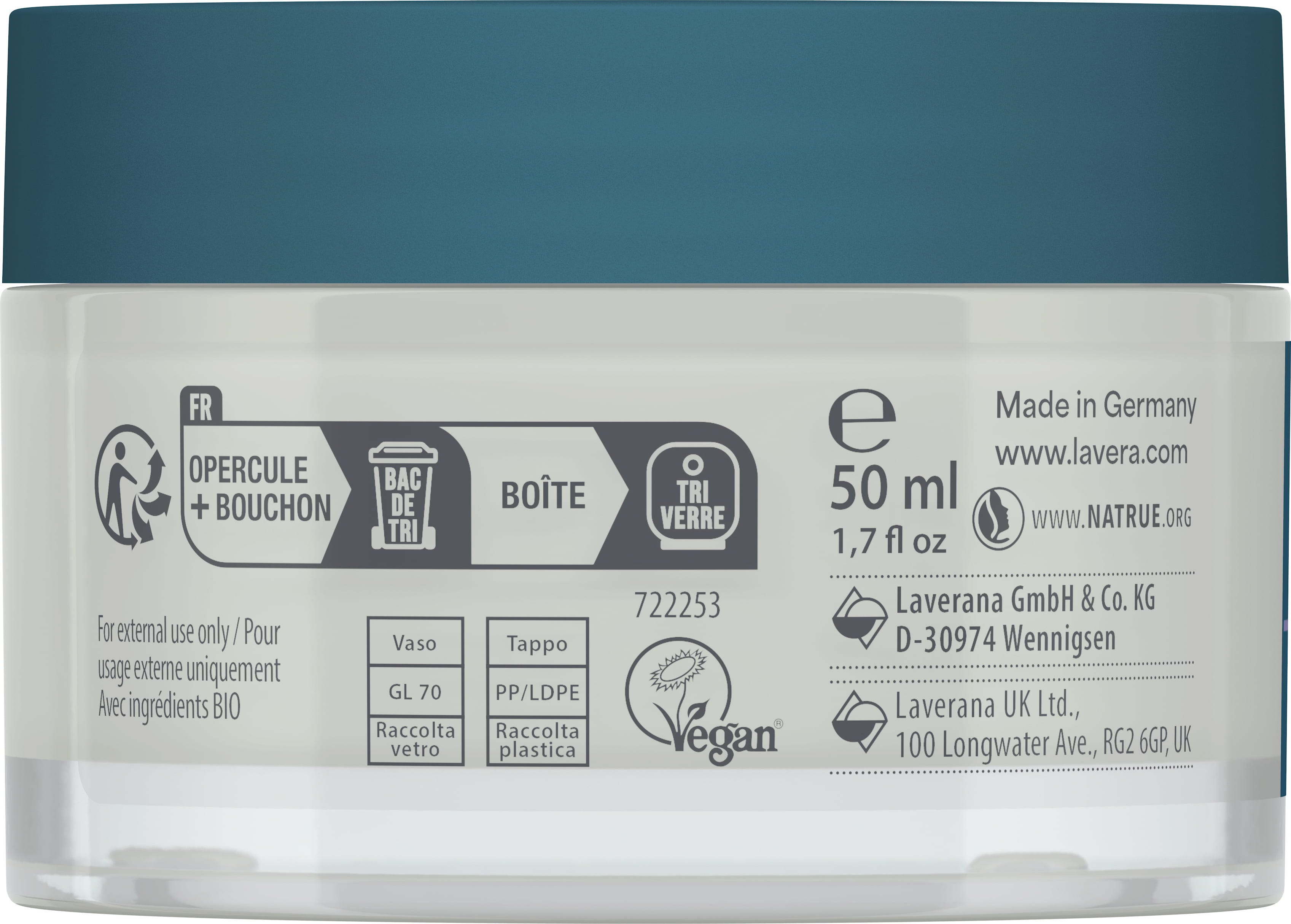 lavera  Basis Sensitiv Beruhigende Nachtcreme, 50 ml