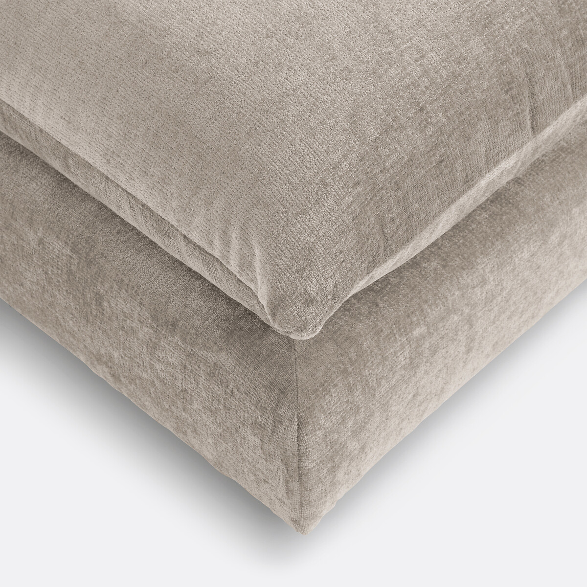 LA REDOUTE INTERIORS<br>Puff modulável, veludo texturizado, Malo