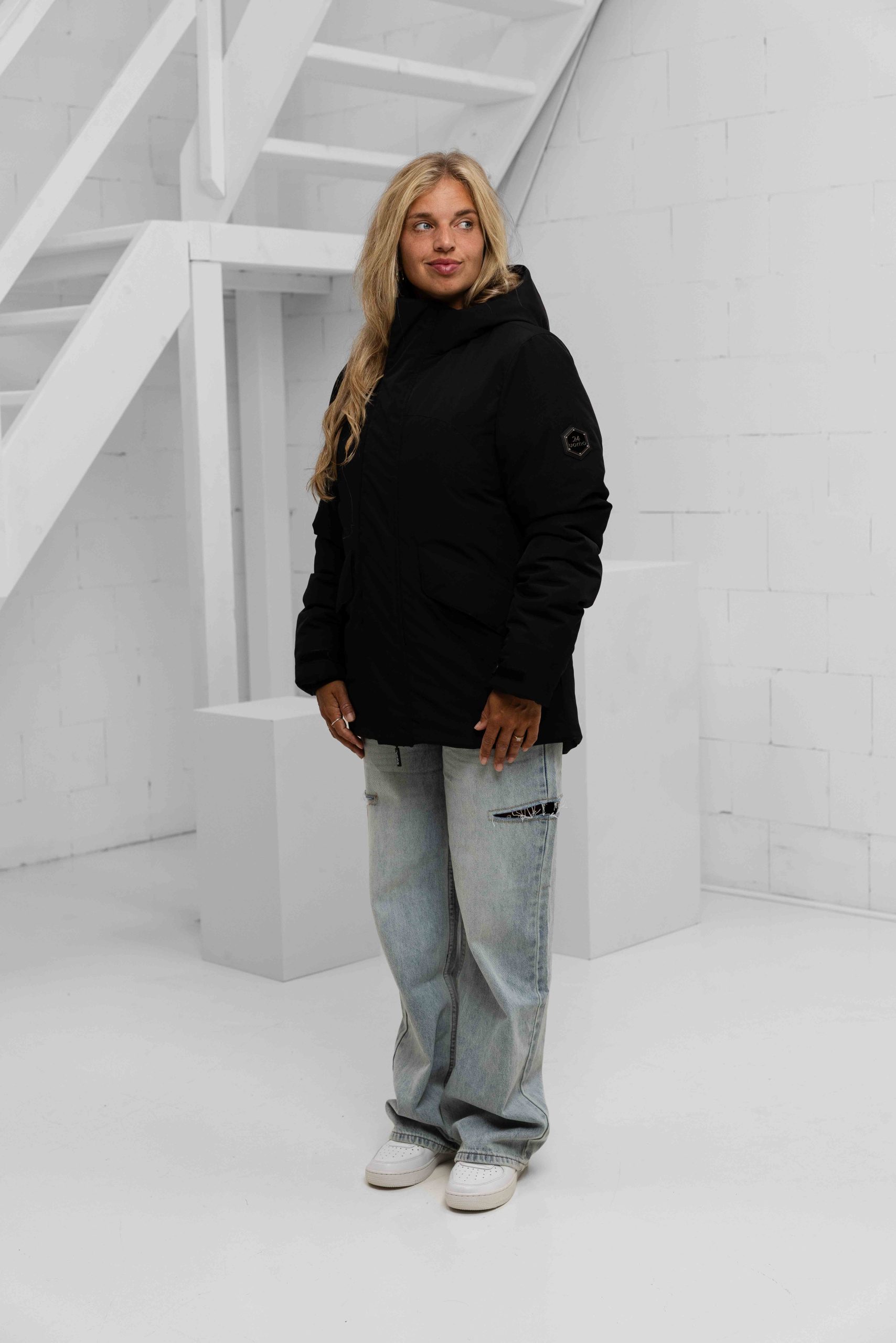 24 Uomo Parka 2.0 Jacket Dames Zwart