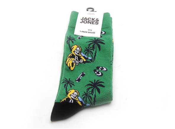 Jack and jones famille accessoires jackingston high summer skull sock vert