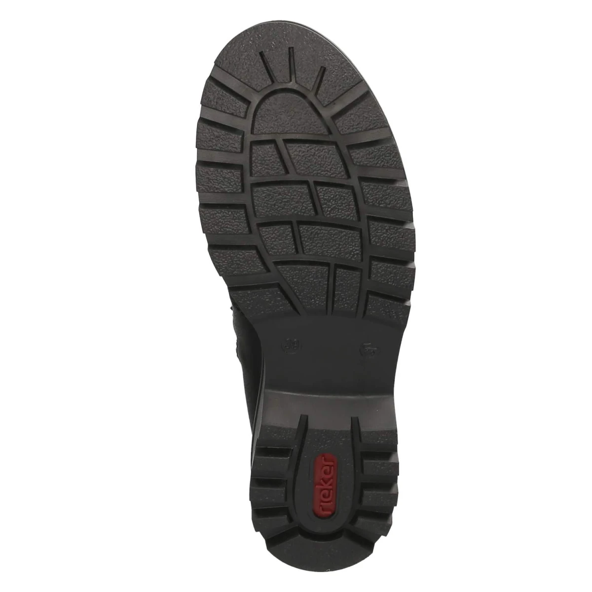 RiekerSchnürstiefeletten - schwarz/mogano/schwarz