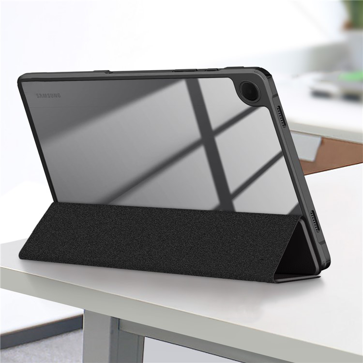 Samsung Galaxy Tab A9  Plus Hybrid Leder Tasche Smart Cover Schutzhülle   S-Pen Halterung - Don't Touch Me