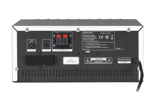 Kenwood M-9000S - Mikrosystem - 2 x 50 Watt - sølv