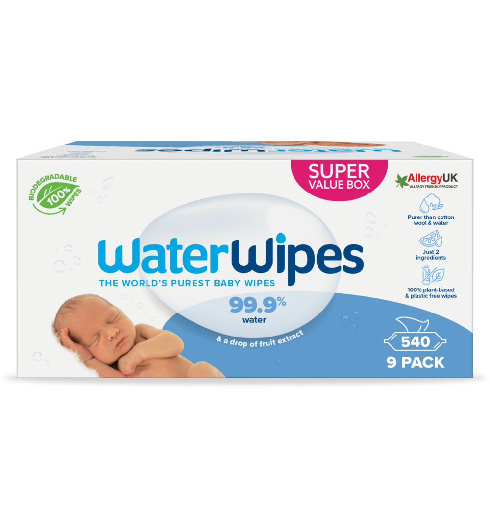 WaterWipes Babydoekjes 9-pak (540 stuks)